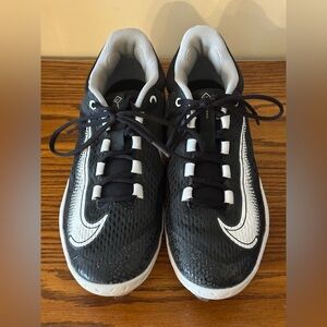 SIZE 8.5  Nike Alpha Hurache React Baseball Metal Cleats Mens Black DJ6521-011